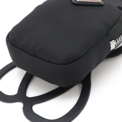 Prada Faux Leather Black Shoulder Bags