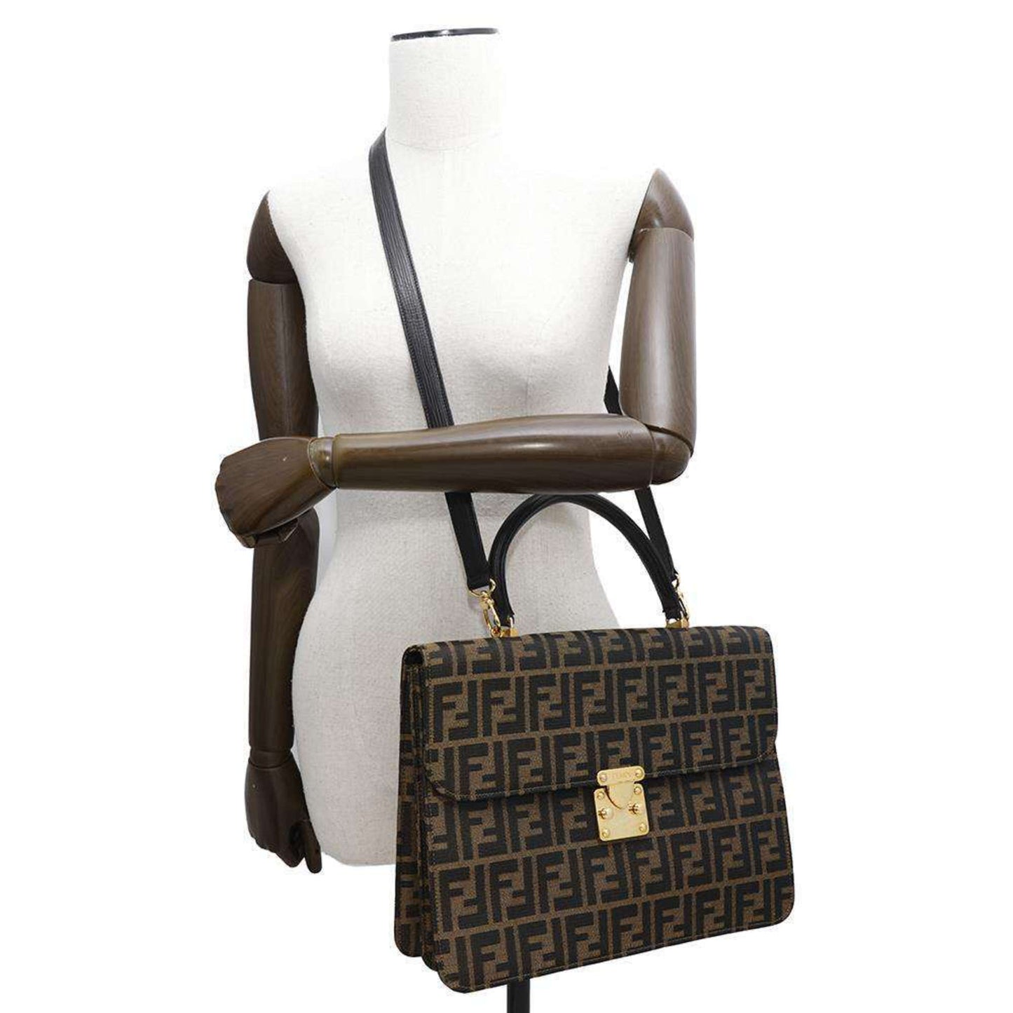 Fendi Canvas Brown Handbags