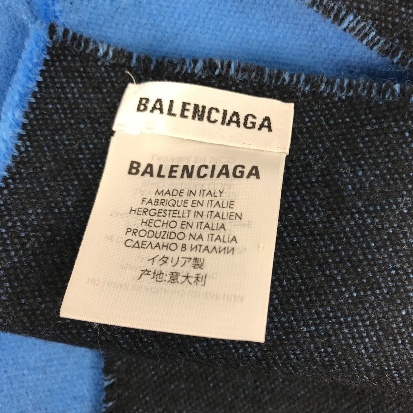 Balenciaga Wool Blue Scarves