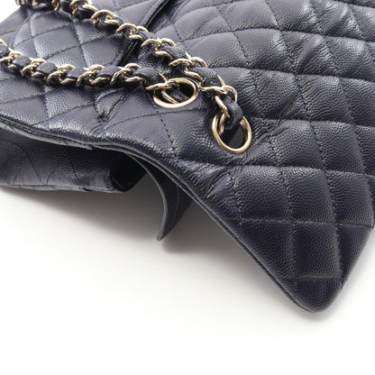 Chanel Calfskin Blue Shoulder Bags