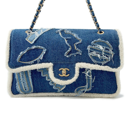 Chanel Denim Blue Shoulder Bags