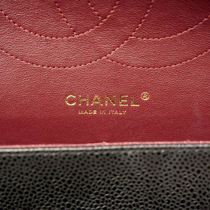 Chanel Calfskin Black Shoulder Bags
