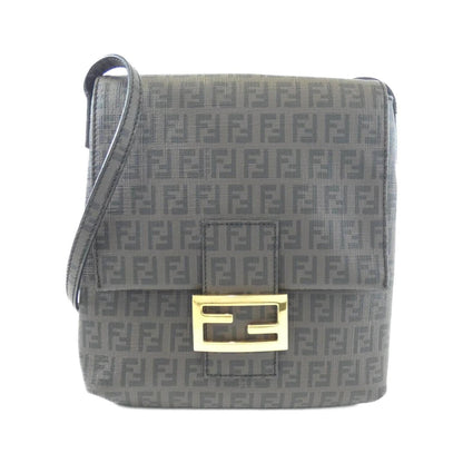 Fendi Coated Canvas Brown Shoulder Bags