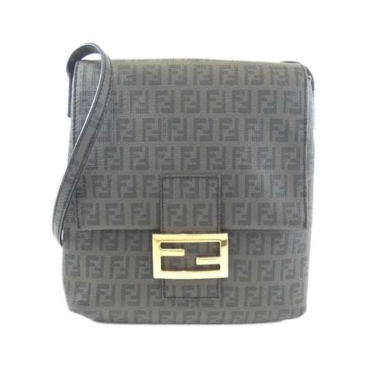 Fendi Coated Canvas Brown Shoulder Bags