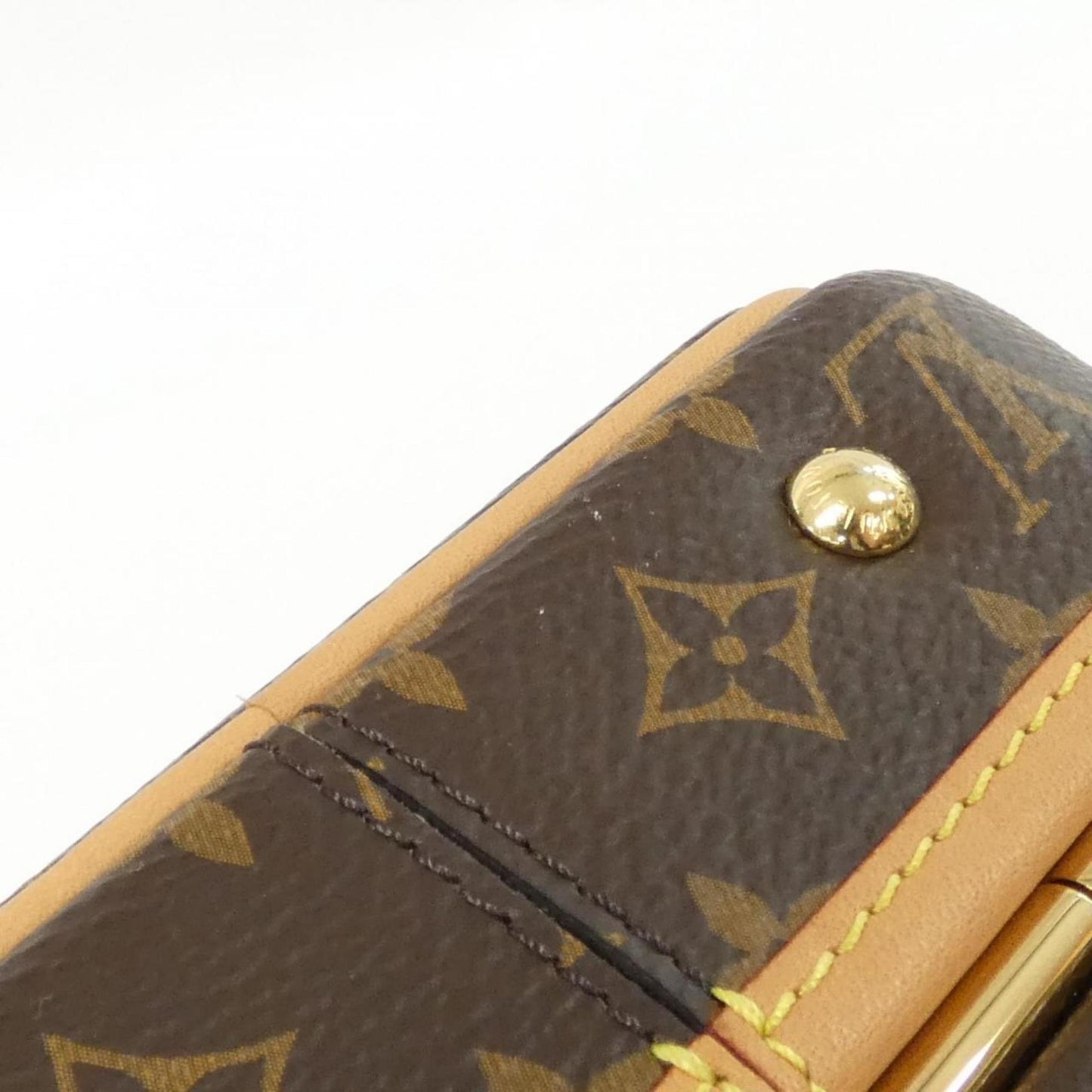 Louis Vuitton Coated Canvas Brown Handbags