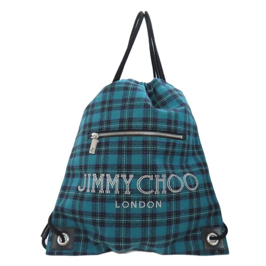 Jimmy Choo Canvas Green Backpacks