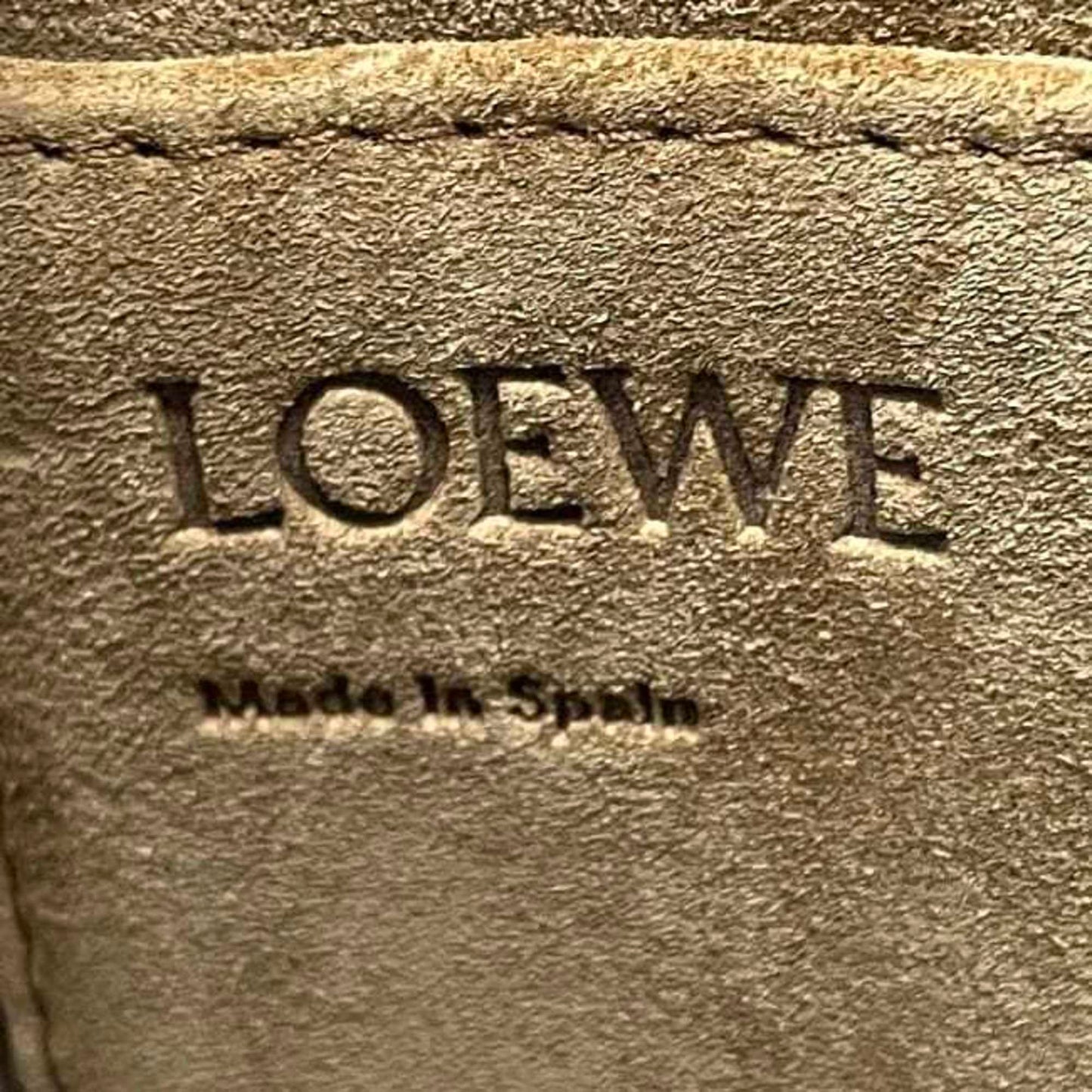 Loewe Canvas Brown Shoulder Bags