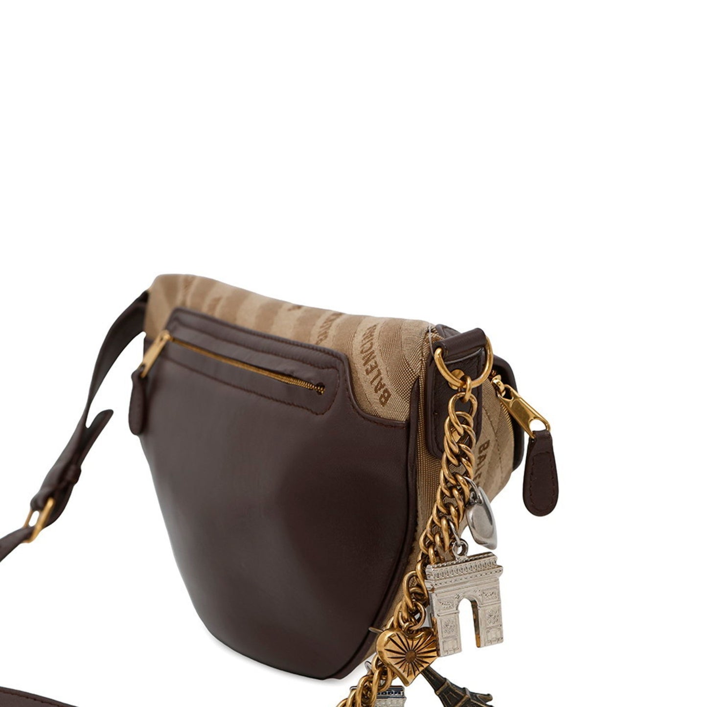 Balenciaga Canvas Brown Crossbody Bags