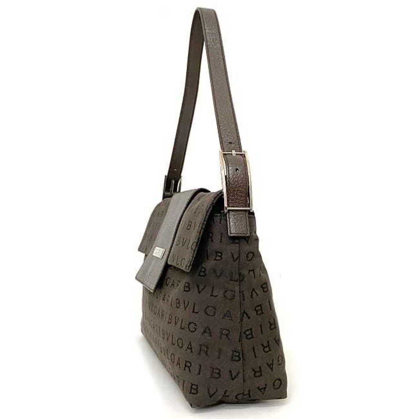 Bvlgari Canvas Brown Handbags