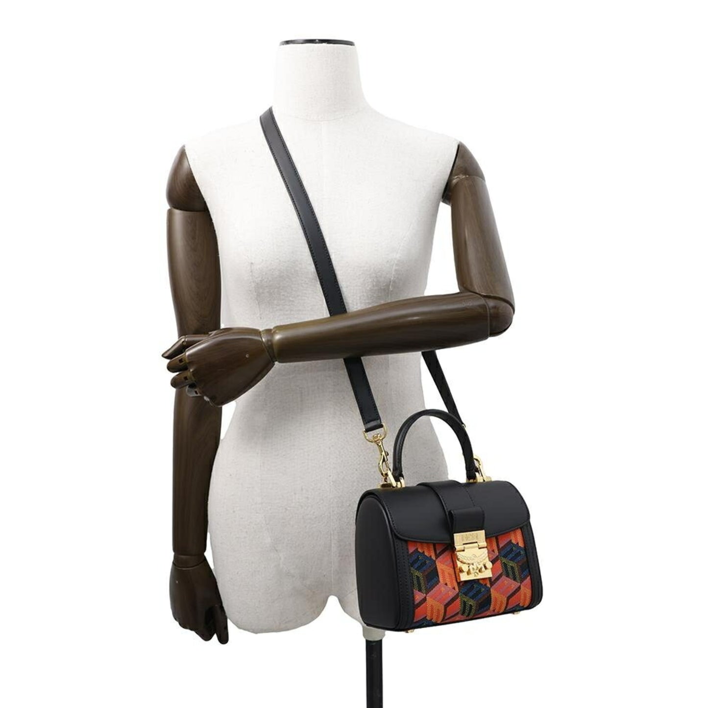 Mcm Canvas Black Handbags