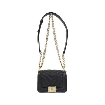 Chanel Calfskin Black Shoulder Bags