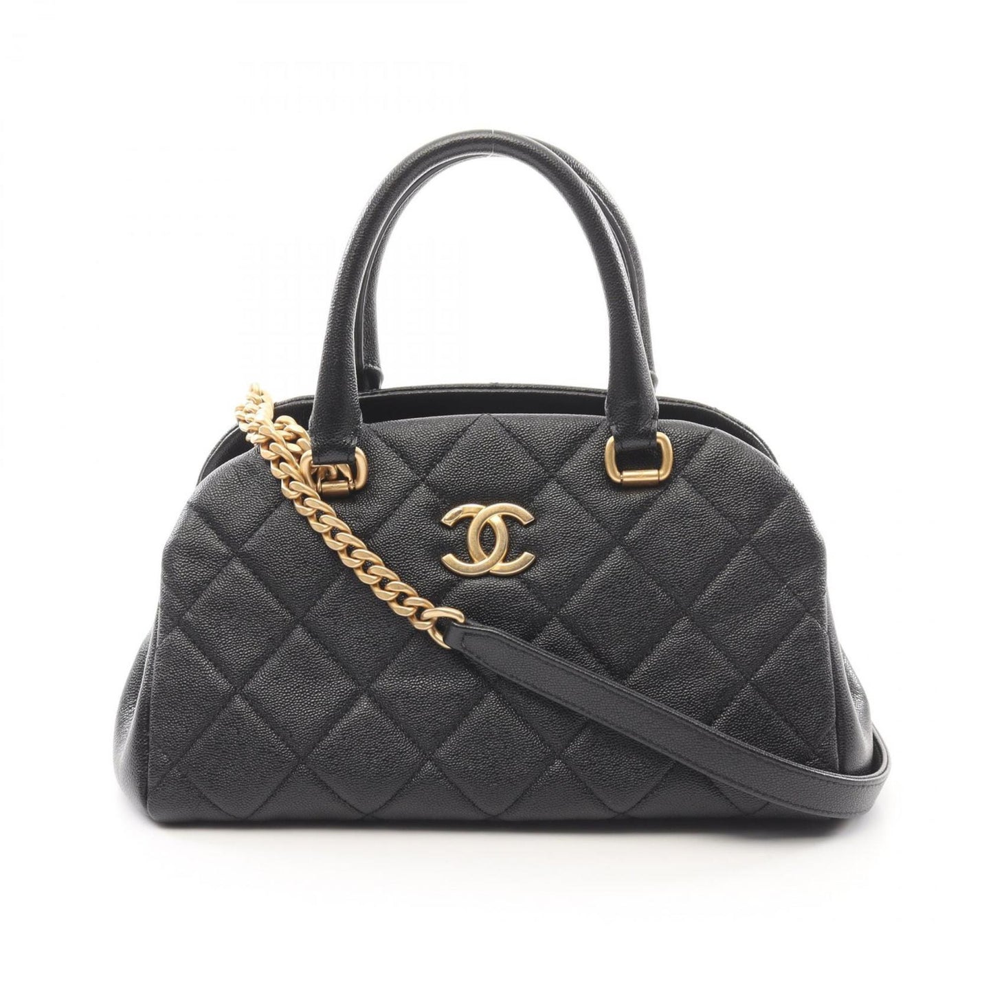 Chanel Calfskin Black Shoulder Bags