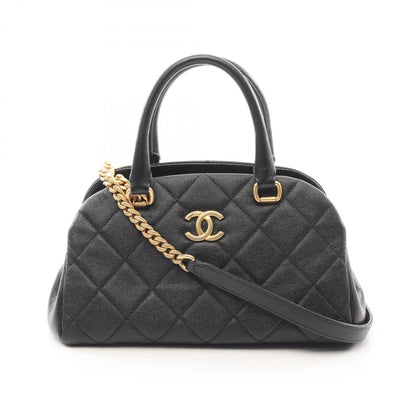 Chanel Calfskin Black Shoulder Bags