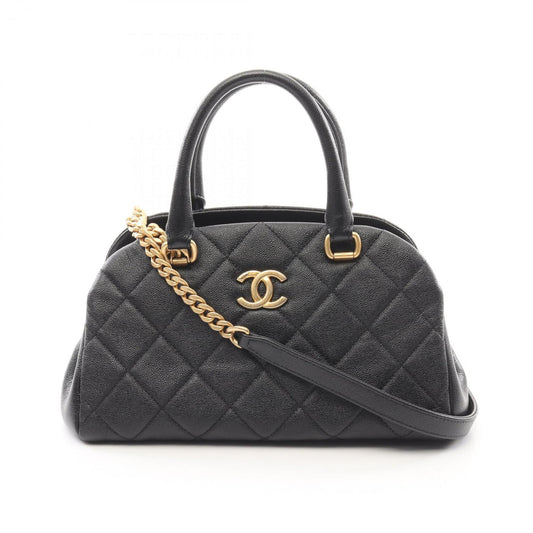 Chanel Calfskin Black Shoulder Bags