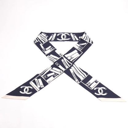 Chanel Silk Blue Scarves