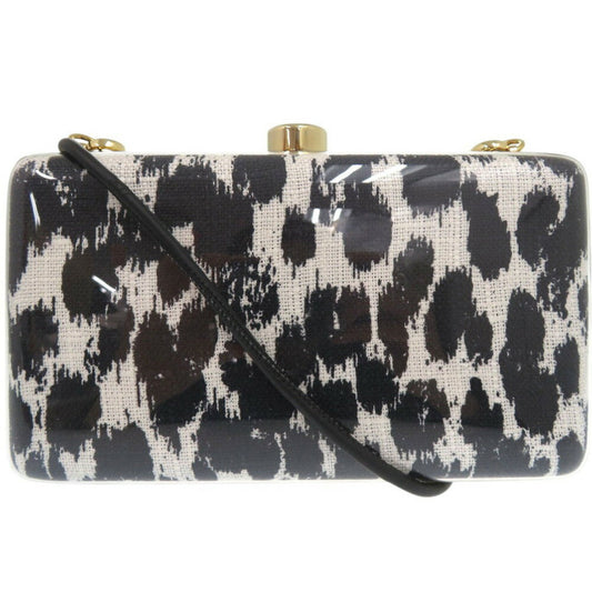 Stella Mccartney Glossy Material Black Clutch Bags