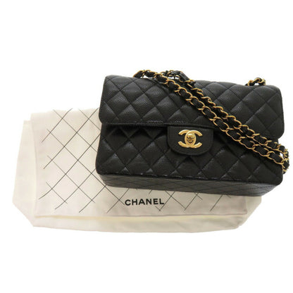Chanel Calfskin Black Shoulder Bags