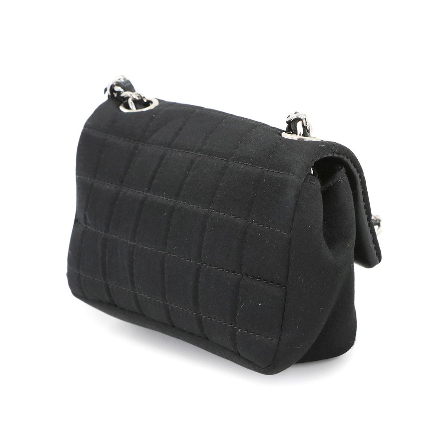Chanel Satin Black Shoulder Bags