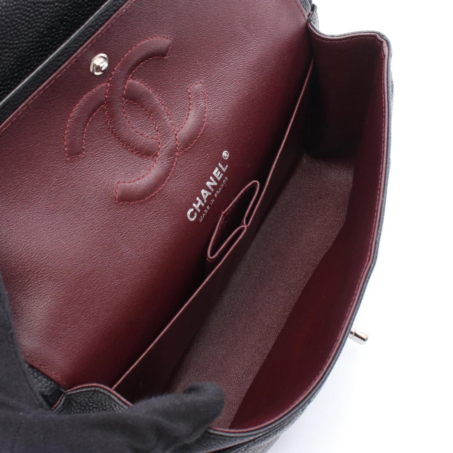 Chanel Calfskin Black Shoulder Bags