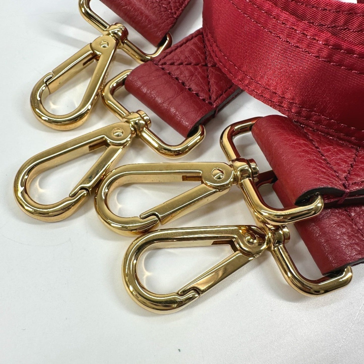 Fendi Nylon Red Shoulder Bags