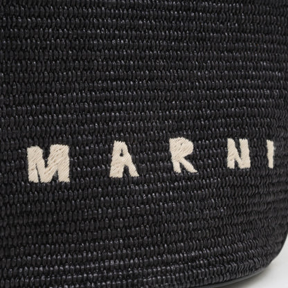 Marni Woven Fabric Black Handbags