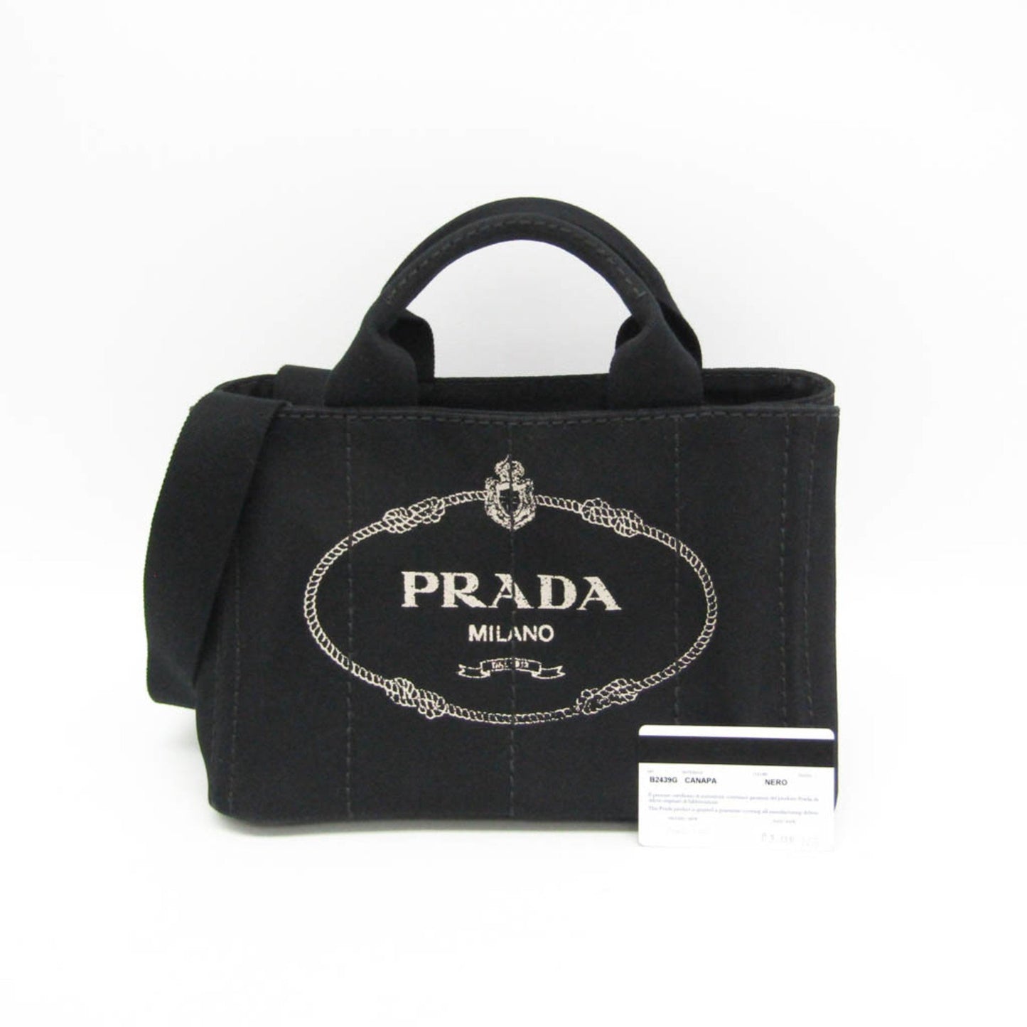 Prada Canvas Black Shoulder Bags
