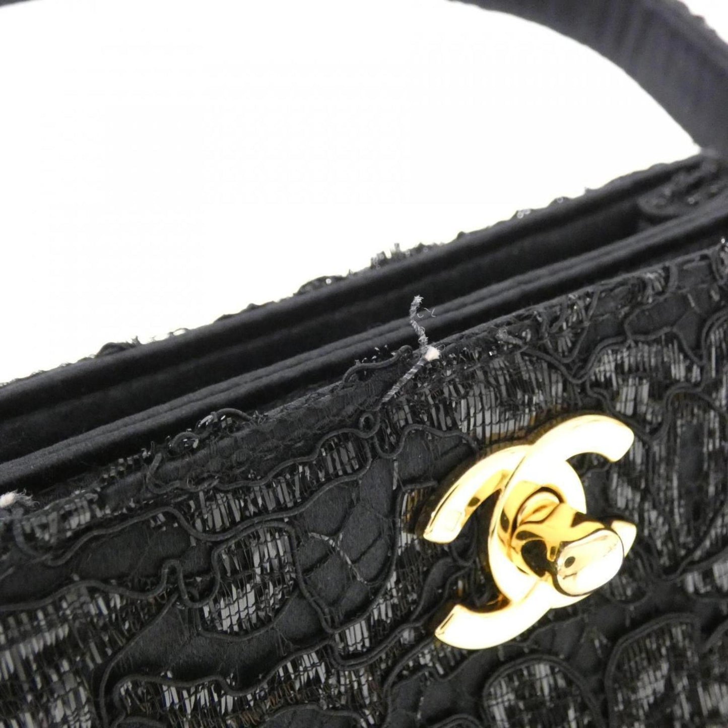 Chanel Satin Black Handbags