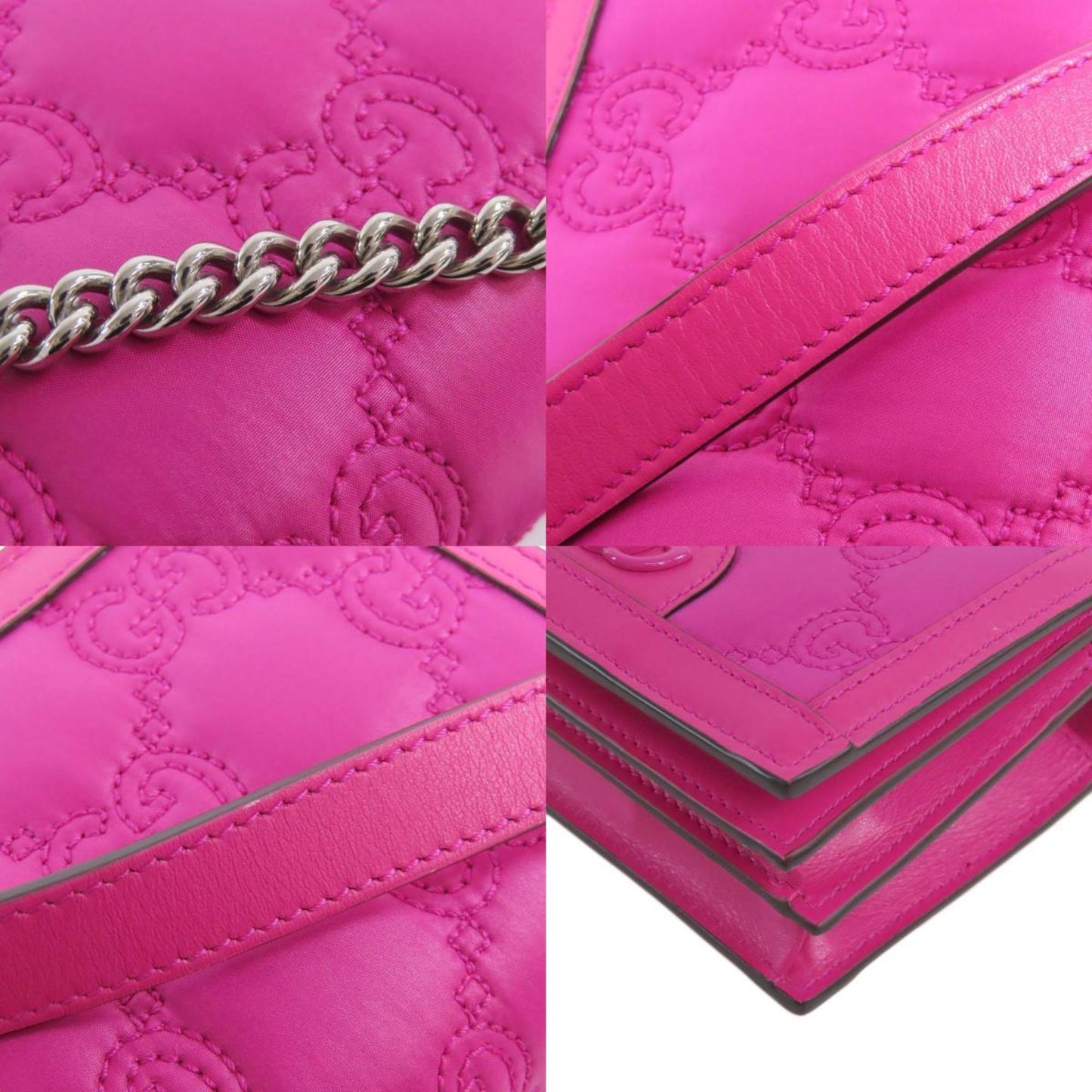 Gucci Nylon Pink Shoulder Bags