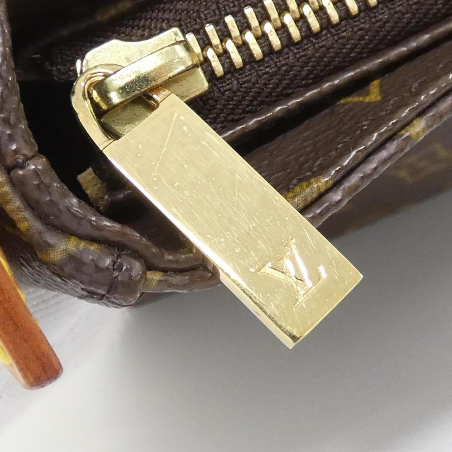 Louis Vuitton Coated Canvas Brown Shoulder Bags