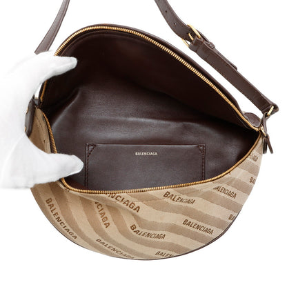 Balenciaga Canvas Brown Crossbody Bags