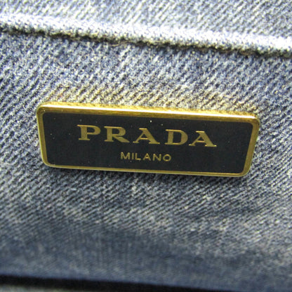 Prada Denim Blue Shoulder Bags