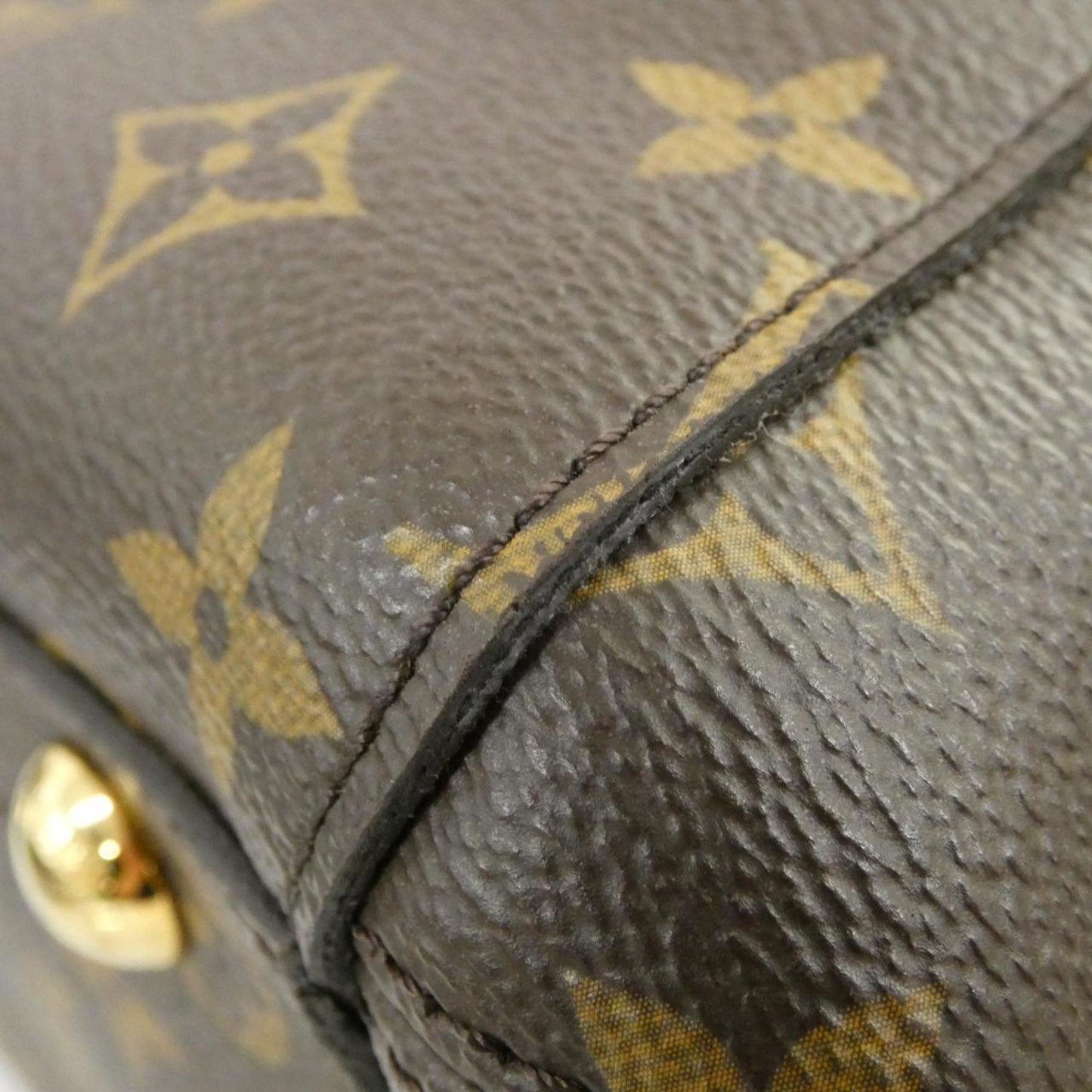 Louis Vuitton Coated Canvas Brown Handbags