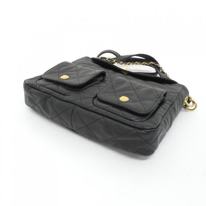 Chanel Calfskin Black Shoulder Bags