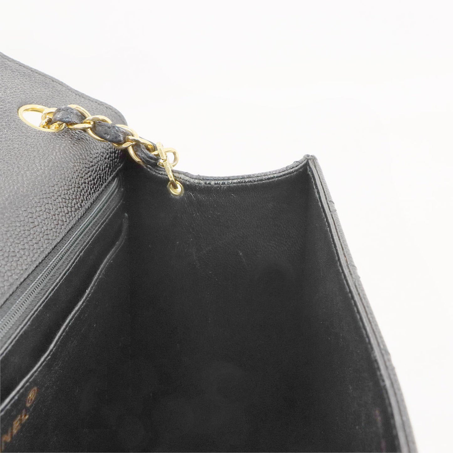 Chanel Calfskin Black Shoulder Bags