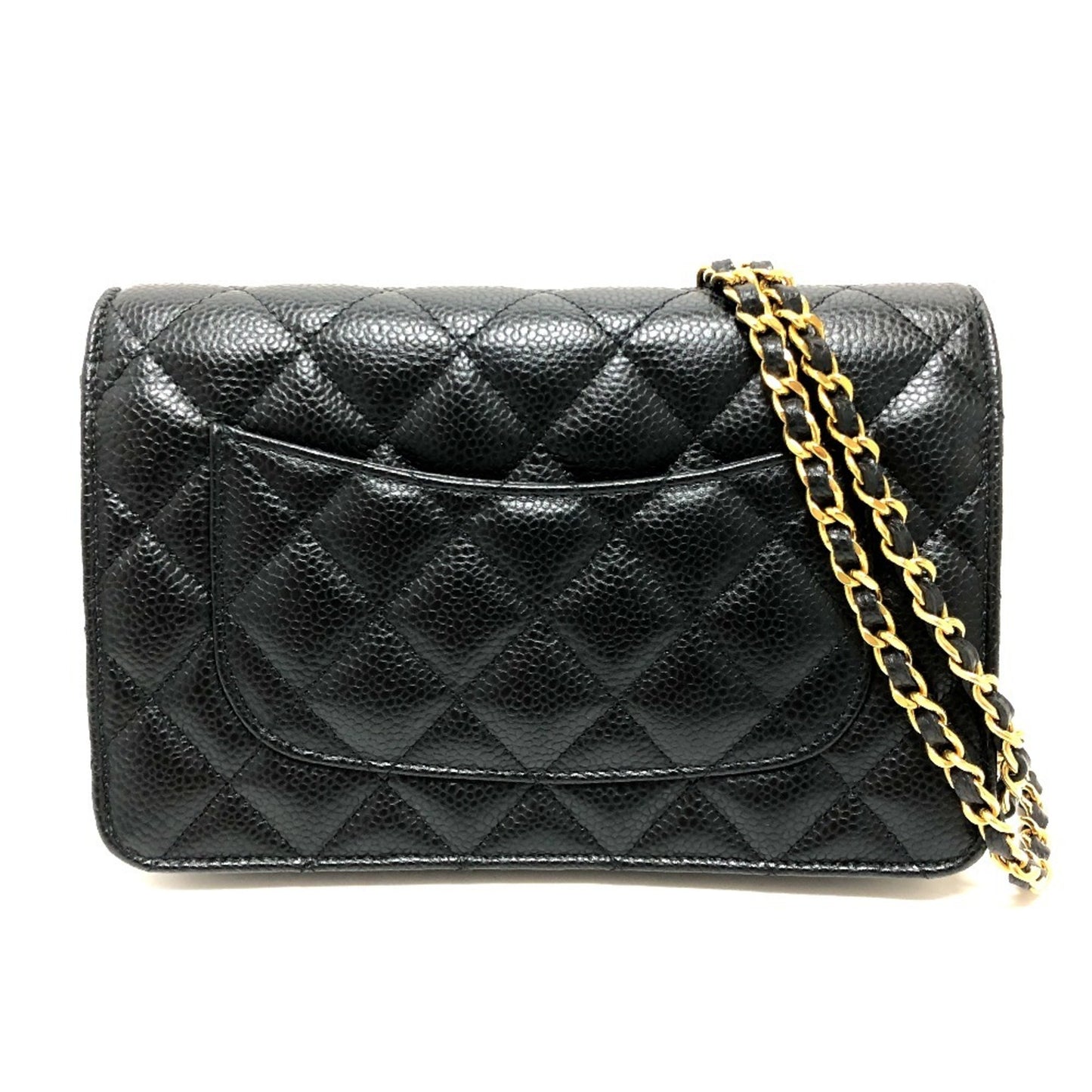 Chanel Calfskin Black Shoulder Bags