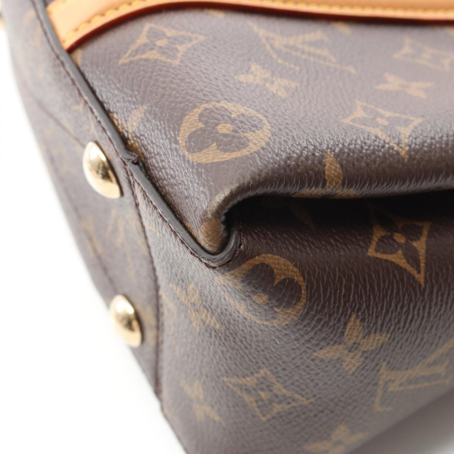 Louis Vuitton Coated Canvas Brown Handbags