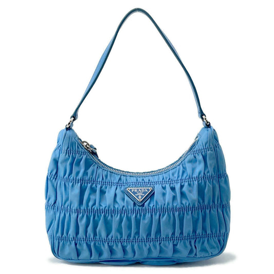 Prada Nylon Blue Shoulder Bags