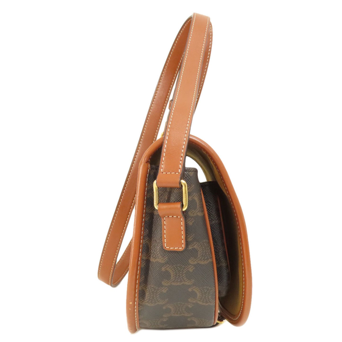 Celine Pvc Brown Shoulder Bags