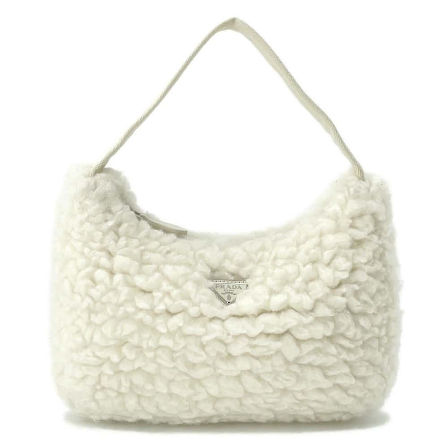 Prada Wool White Handbags