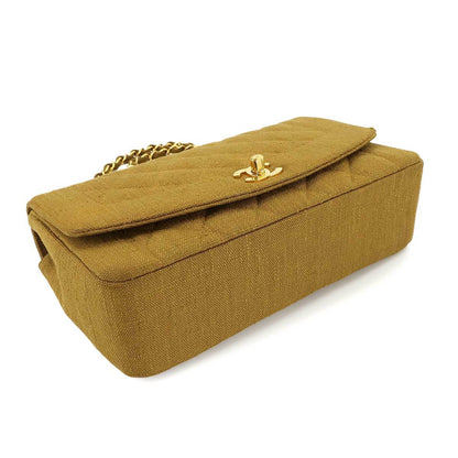 Chanel Canvas Brown Shoulder Bags