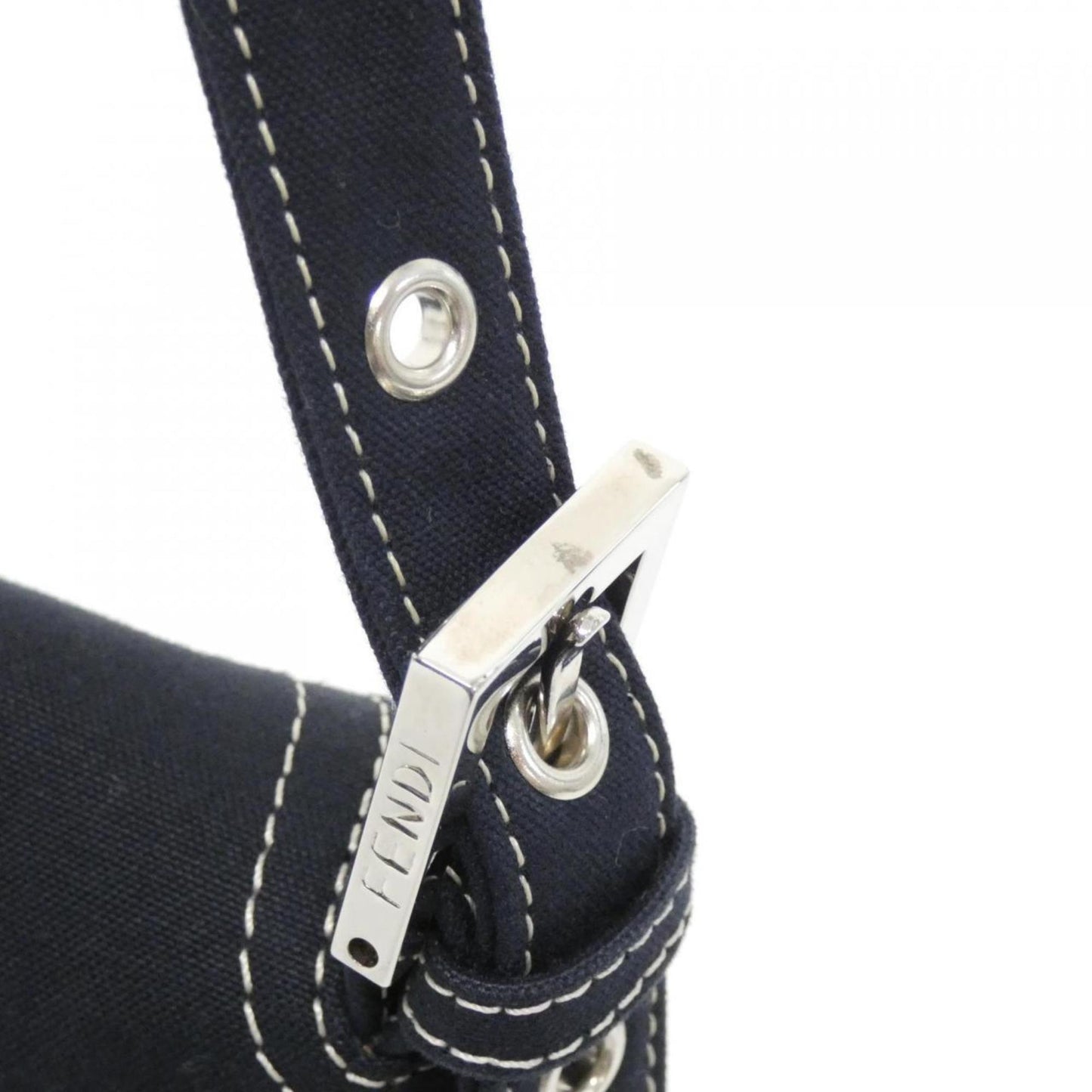 Fendi Canvas Blue Shoulder Bags