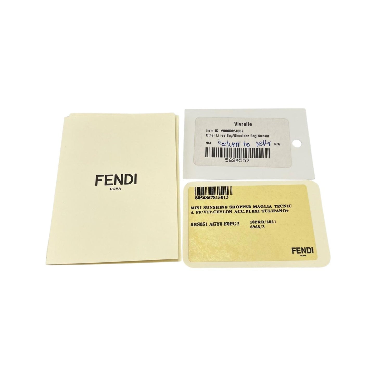 Fendi Canvas Orange Shoulder Bags