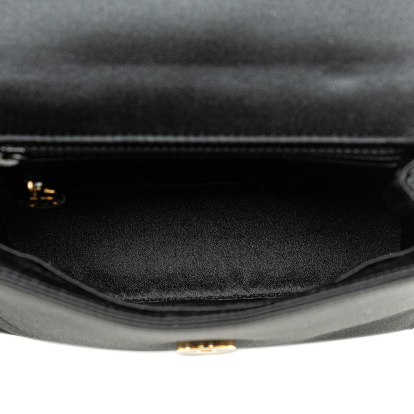 Chanel Satin Black Shoulder Bags