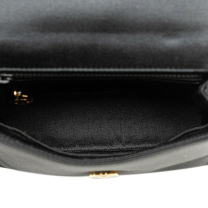 Chanel Satin Black Shoulder Bags