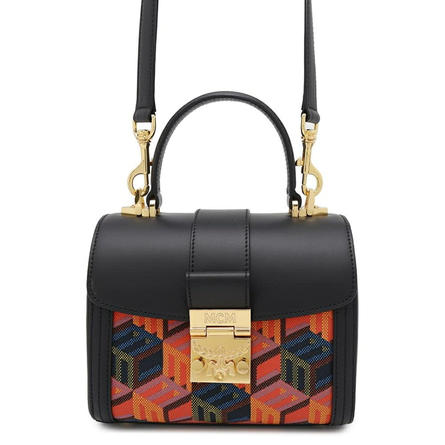 Mcm Canvas Black Handbags