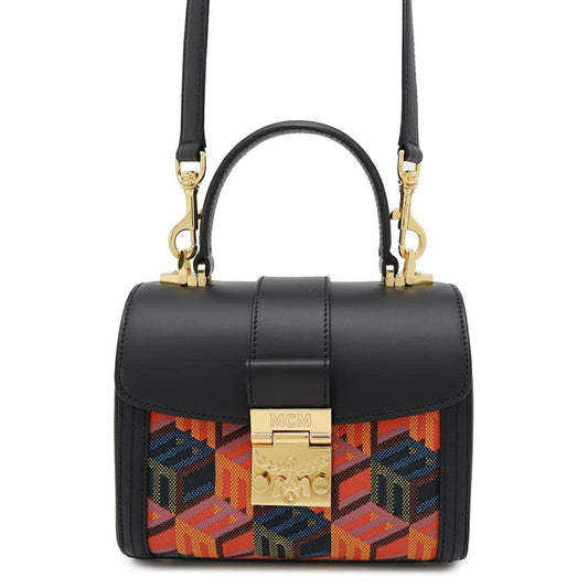 Mcm Canvas Black Handbags