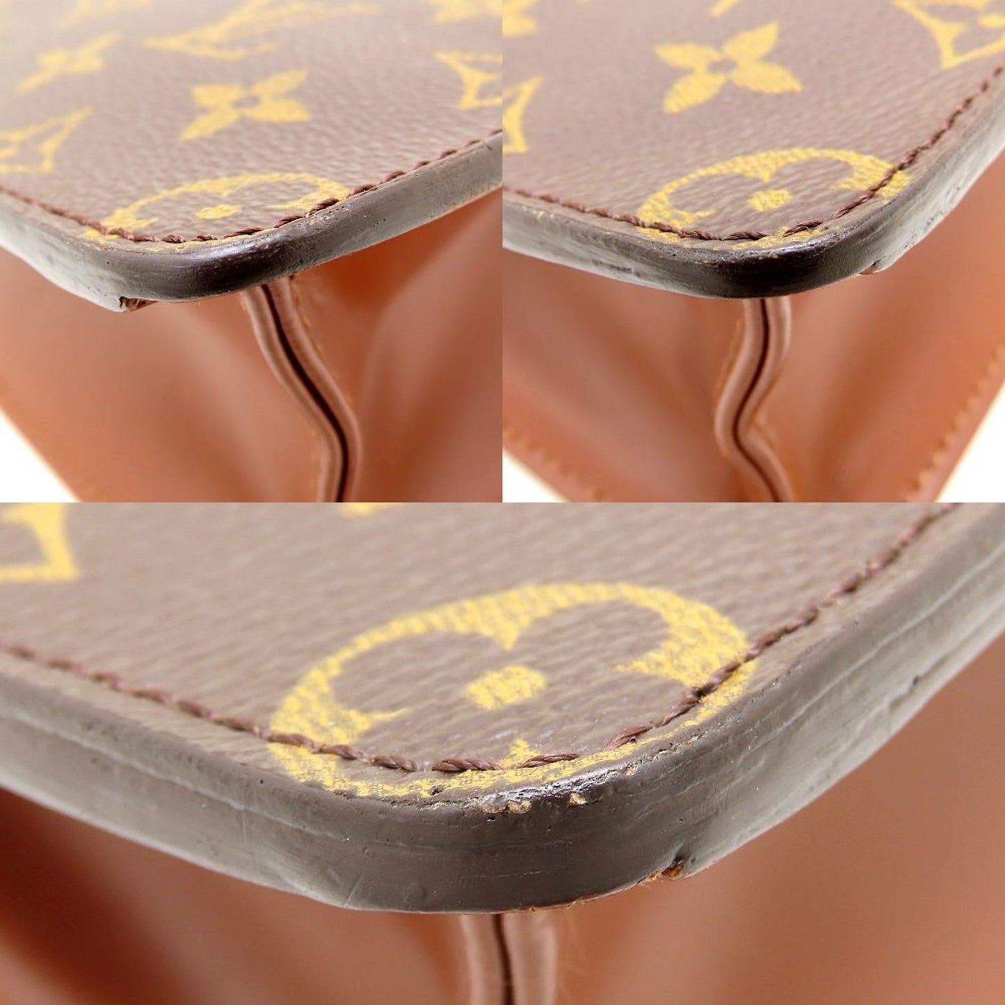 Louis Vuitton Canvas Brown Clutch Bags