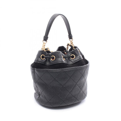Chanel Calfskin Black Shoulder Bags