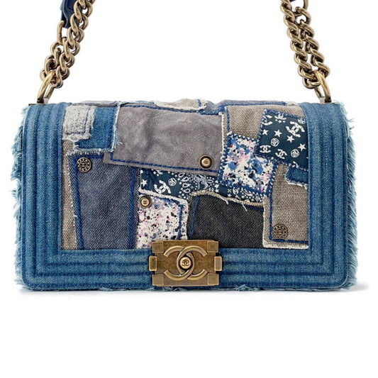 Chanel Denim Blue Shoulder Bags