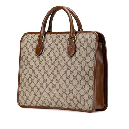 Gucci Pvc Brown Briefcases